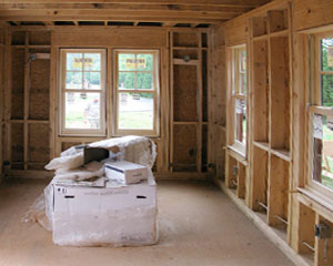 New breaker panel showing a finished electrical service upgrade